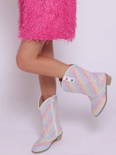 Rainbow Sparkle Cowgirl Boots | Lola + The Boys
