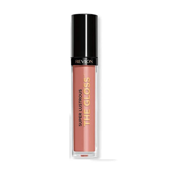 Revlon Lip Gloss, Super Lustrous The Gloss, Non-Sticky, High Shine Finish, 215 Super Natural | Amazon (US)