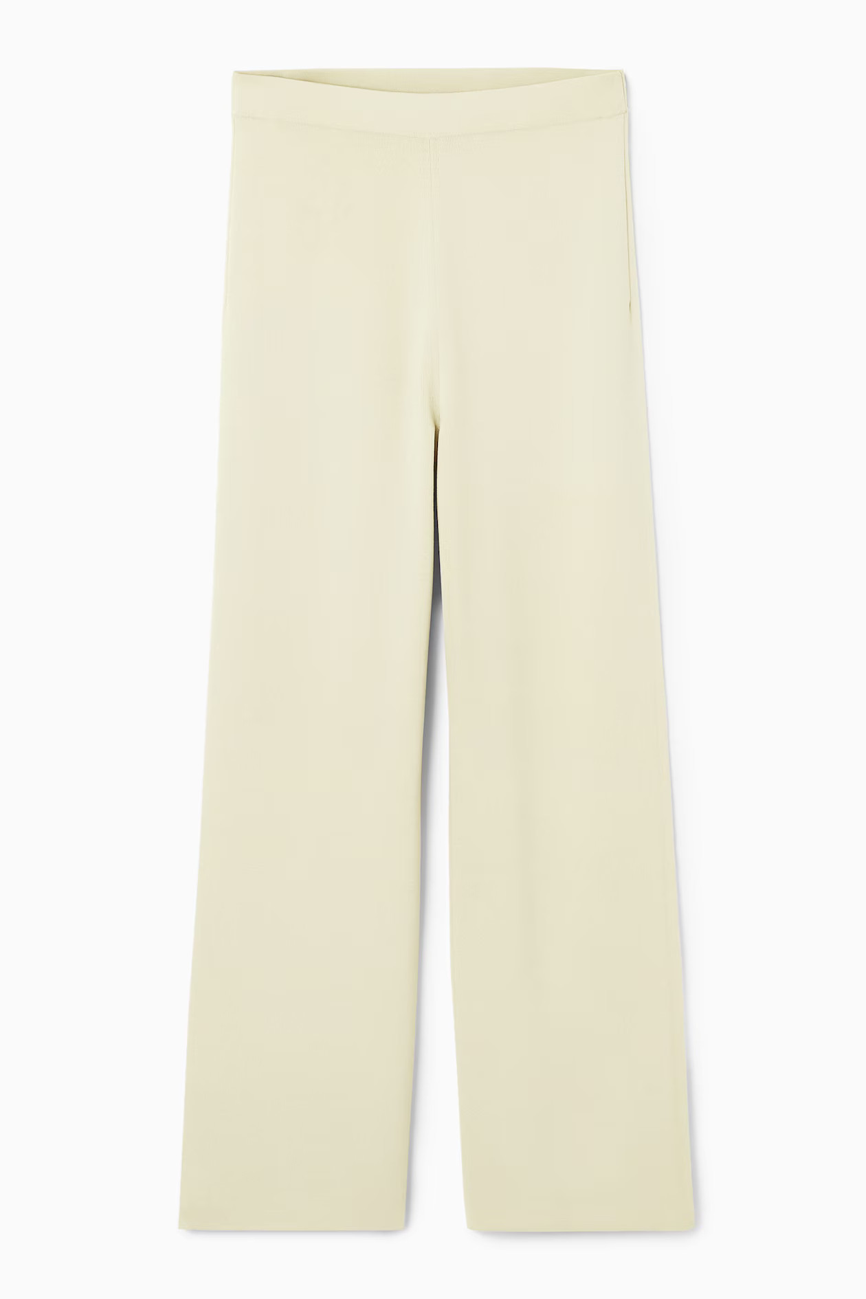 STRAIGHT-LEG KNITTED TROUSERS - BEIGE | COS | COS UK
