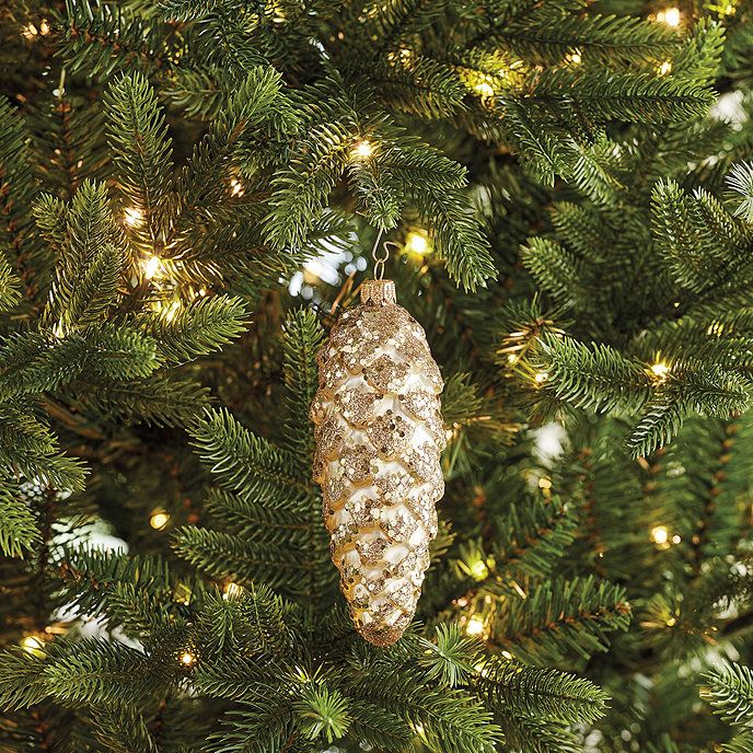 Sparkle Pinecone Ornament | Ballard Designs, Inc.