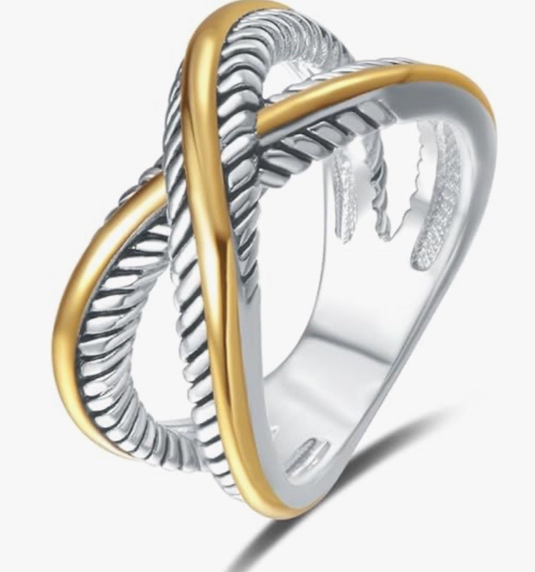 10% off 🎉

UNY Ring Vintage Designer Fashion Brand Women Valentine Gift Two Tone Plating Twisted Cable Wire Rings

#LTKStyleTip #LTKSaleAlert