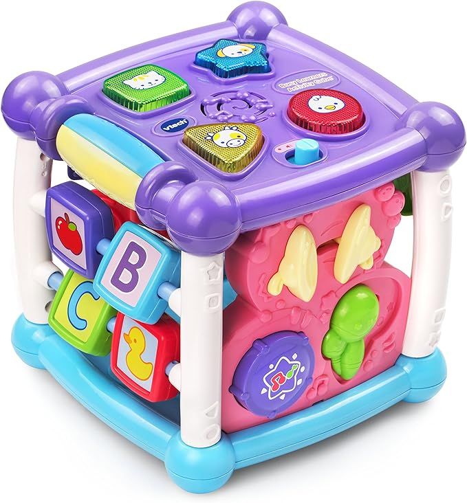 VTech Busy Learners Activity Cube, 5 sides of play, Purple | Amazon (US)