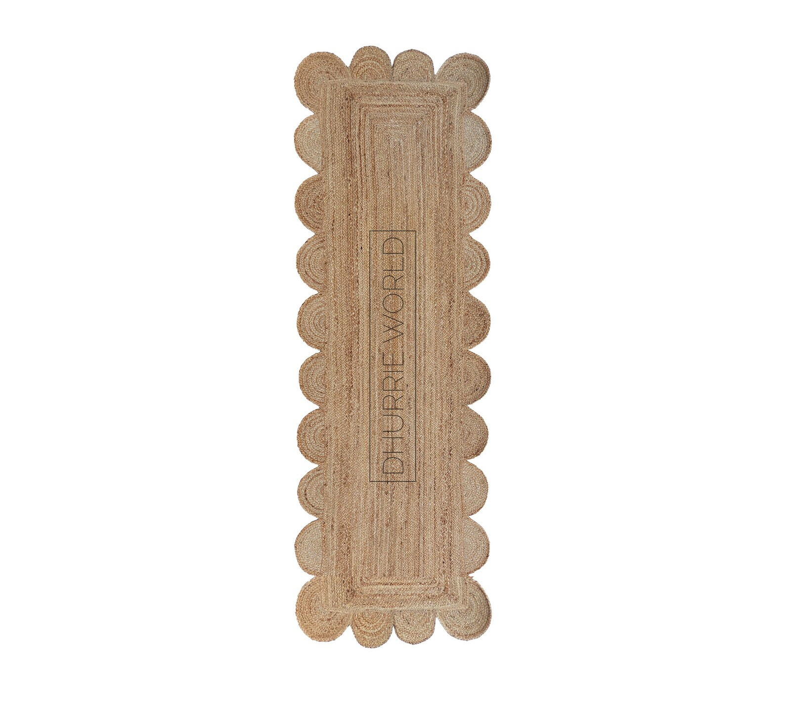 Scalloped Runner Rug Jute Scallop Rug Jute Runner Rug | Etsy | Etsy (US)