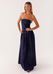 Carmel Maxi Dress - Navy | Peppermayo (Global)
