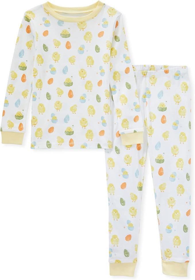 Burt's Bees Baby Baby Boys' Pajamas, Tee and Pant 2-Piece Pj Set, 100% Organic Cotton, Spring Chi... | Amazon (US)