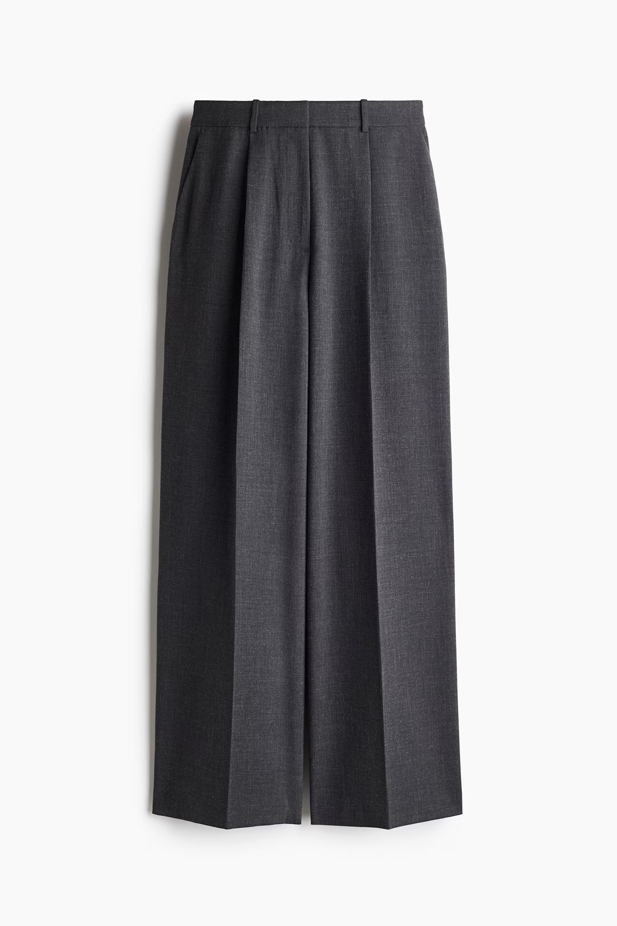 Pantalón sastre recto - Gris oscuro - MUJER | H&M ES | H&M (FR, IT, ES, PT, BE)