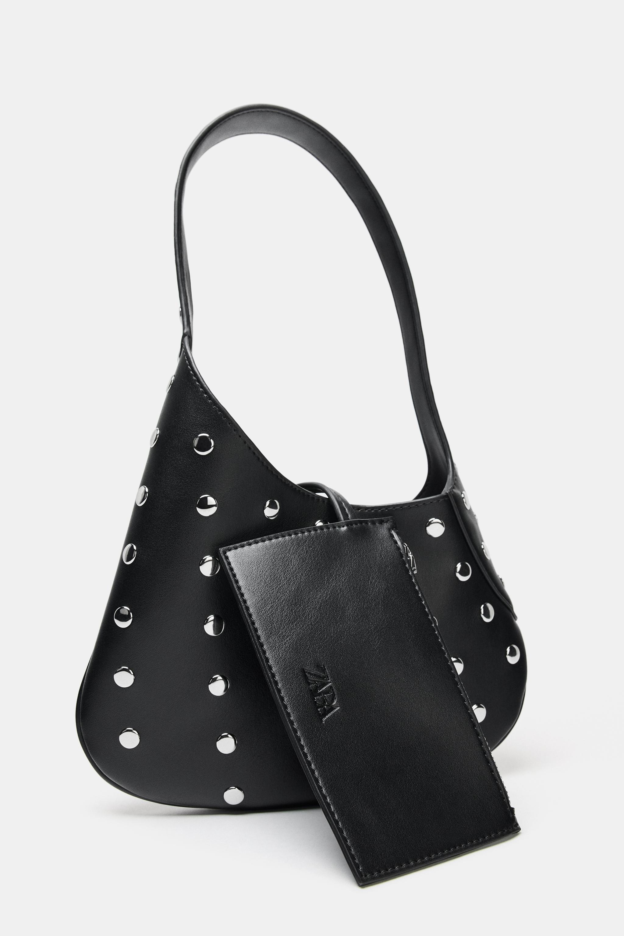 STUDDED SHOULDER BAG | Zara US