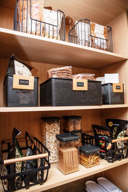 We love black and bamboo in pantries! 

#LTKhome