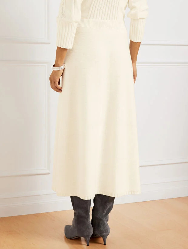 Cable Knit Midi Sweater Skirt | Talbots