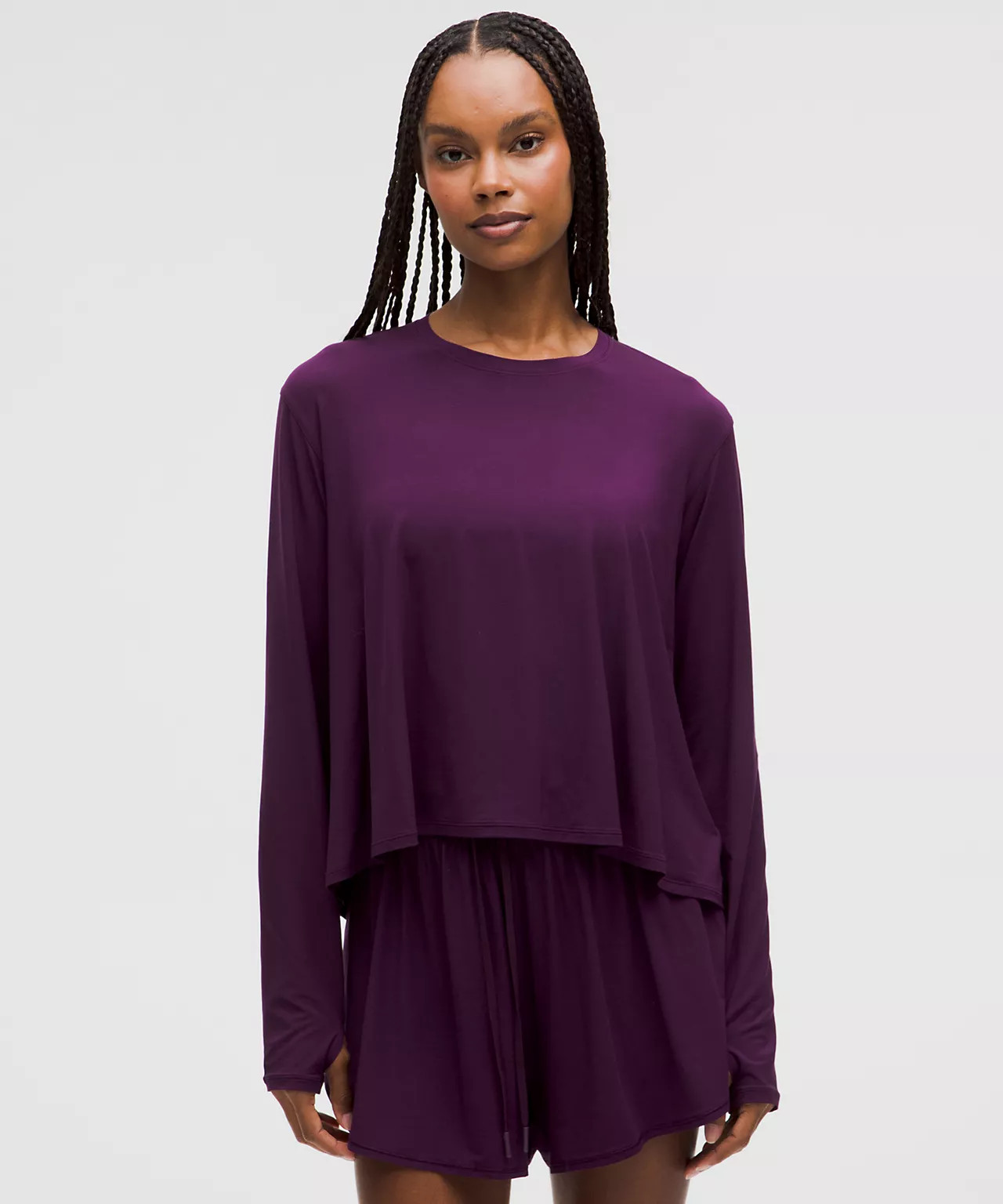 Modal Relaxed-Fit Lounge Long-Sleeve Shirt | Women's Long Sleeve Shirts | lululemon | Lululemon (US)