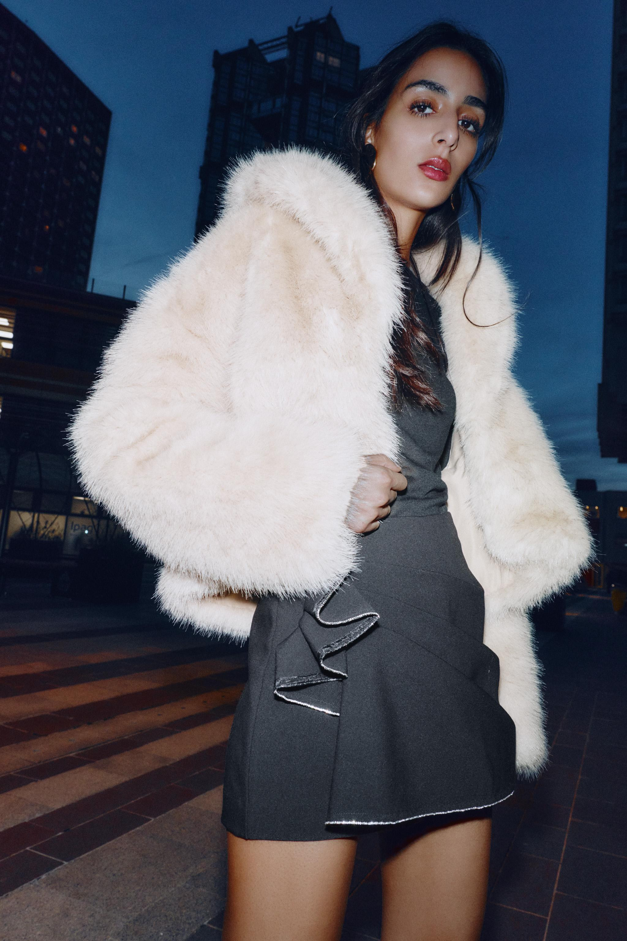 SPARKLY DRAPED SKORT | Zara US