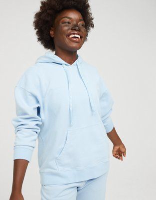 OFFLINE By Aerie Throw-Back Fleece Hoodie | American Eagle Outfitters (US & CA)