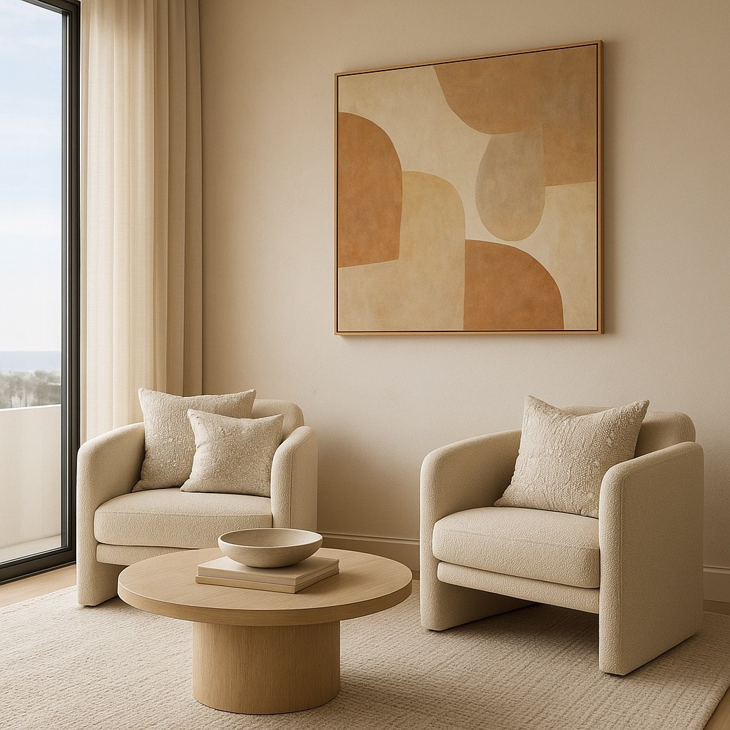A soft modern cozy corner with boucle accent chairs, a minimalist round coffee table, warm neutral tones, and abstract wall art. Perfect inspiration for a serene living room, Miami-style interiors, and luxury neutral home decor. Shop the full look below! #LTKHome #LTKLivingRoom #LTKFinds #LTKUnder100 #LTKSaleAlert #LTKModern #NeutralHome #CozyAesthetic #BoucleChair #HomeDecorInspo #ModernInterior #MiamiStyleHome #MinimalistHome #LTKDecor #LTKStyle


#LTKCyberWeek #LTKHome #LTKvlog
