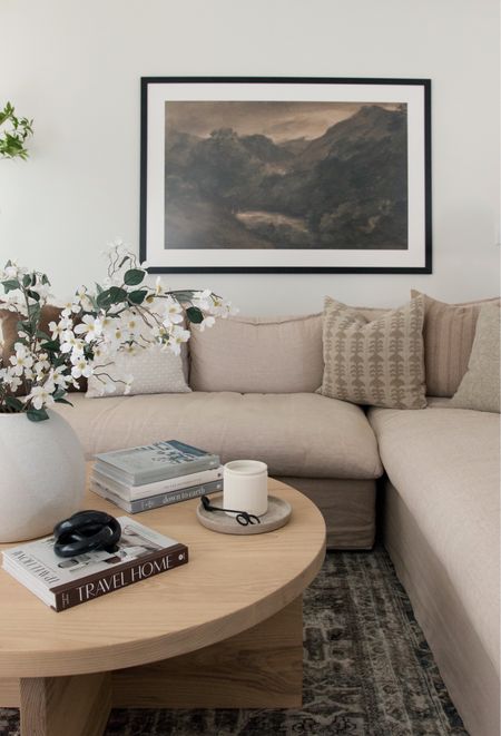 Oversized art for the win in our living room!

Area rug, wood coffee table, interior decor, home design, vintage art

#LTKhome #LTKstyletip