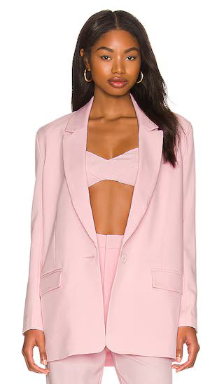 Belted Blazer in Soft Pink | Revolve Clothing (Global)