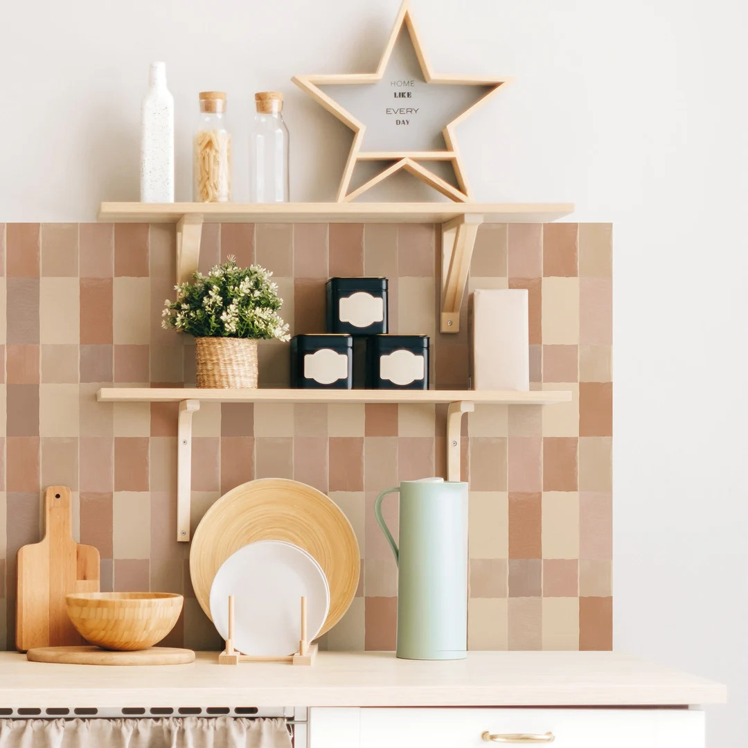 Farmhouse Soft Kitchen and Bathroom Backsplash Panel, Removable Washable Wallpaper, Kitchen, Bath... | Etsy (US)