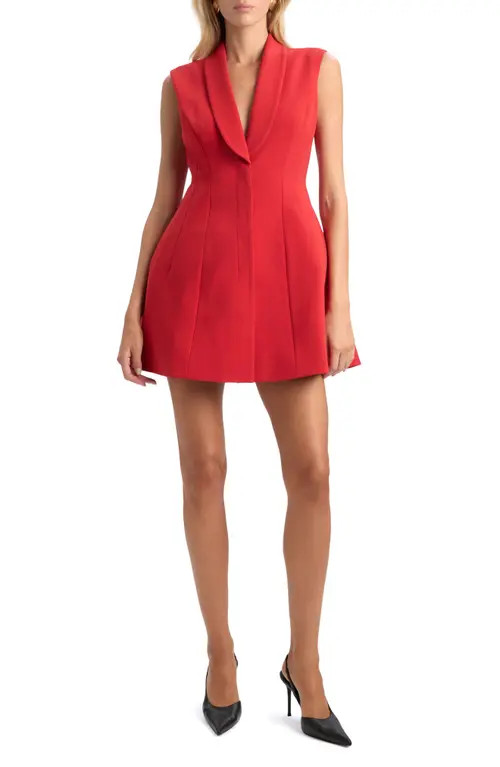Bardot Destene Hourglass Minidress in Fire Red at Nordstrom, Size Small | Nordstrom