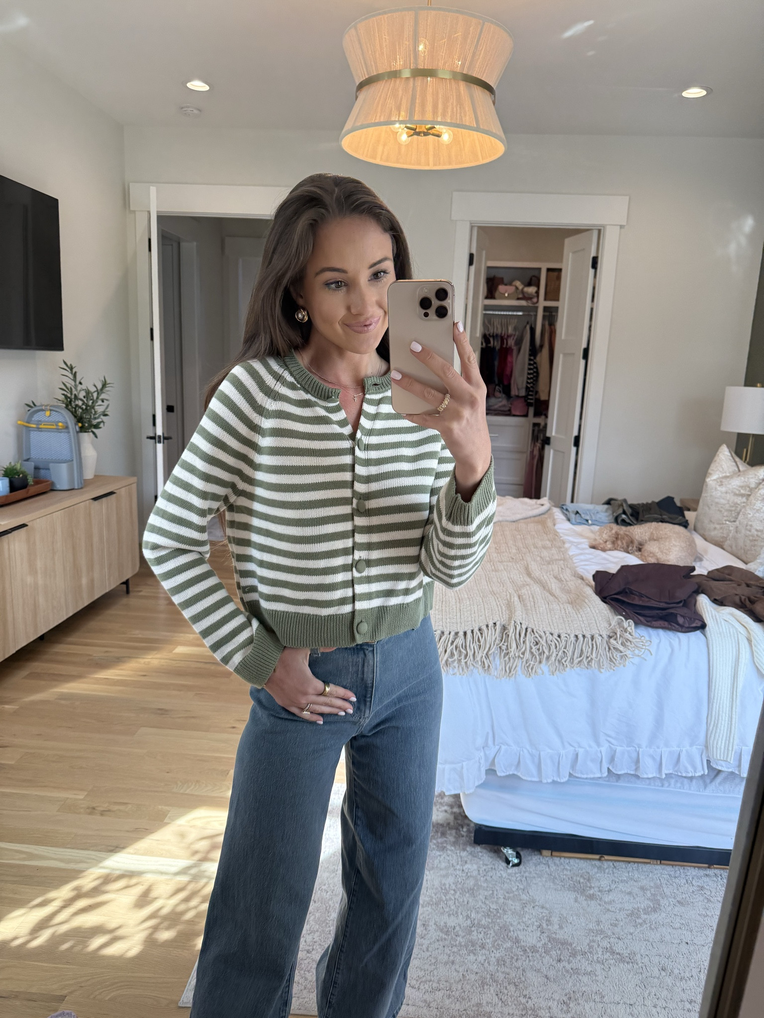 Love this green striped sweater! 

Target, target finds, winter looks, outfit inspo