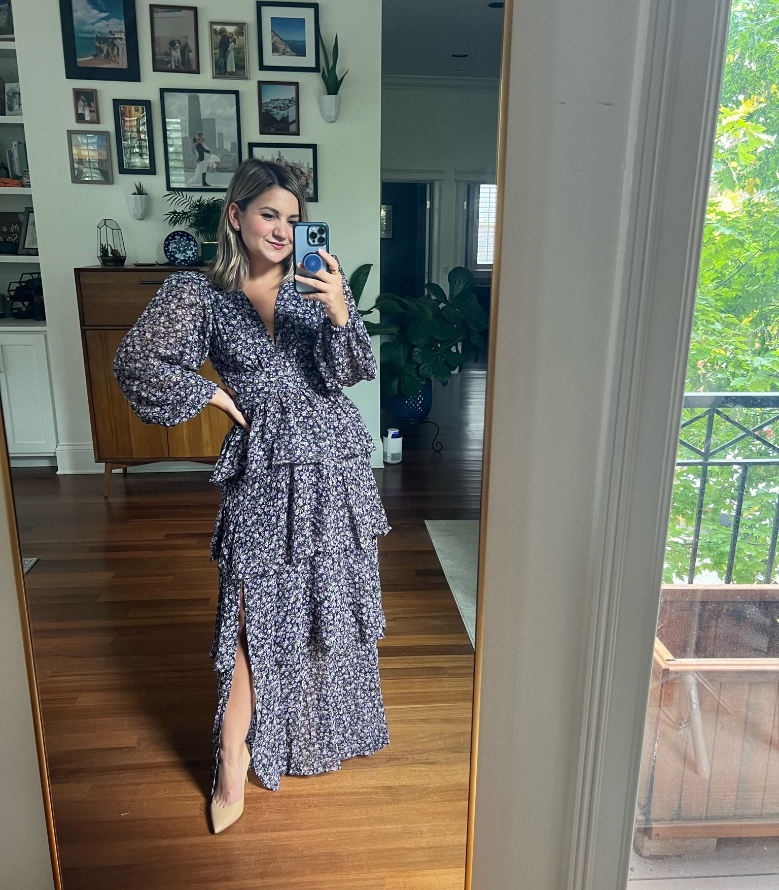 The prettiest long sleeve dress with an open back! I’m in a small and the zipper is a little tight so if you’re between sizes, size up! 25% off right now at SAKS!

#LTKwedding #LTKSeasonal #LTKsalealert