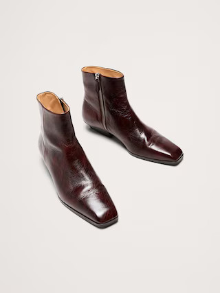 Italian Leather Ankle Boot | Banana Republic (US)