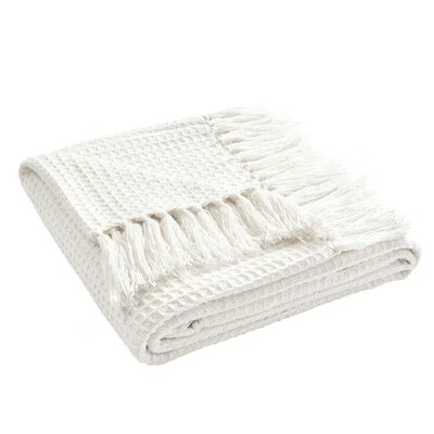50"x60" Waffle Cotton Knit Throw Blanket - Lush Décor | Target