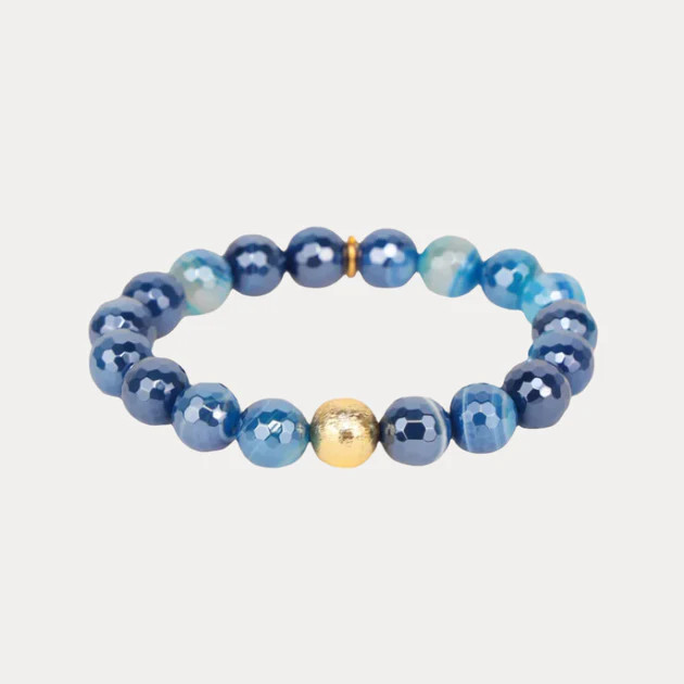 Mélange Beaded Bracelet - Sapphire | BuDhaGirl