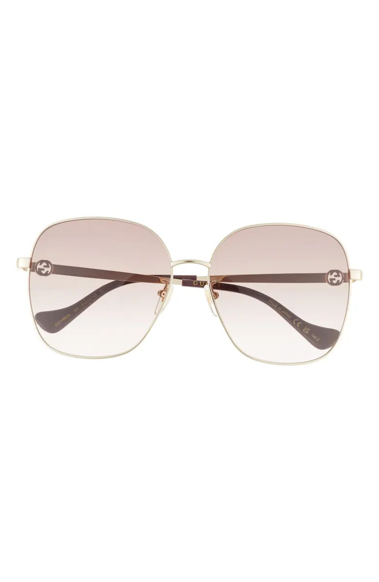 Gucci 61mm Butterfly Sunglasses | Nordstromrack | Nordstrom Rack