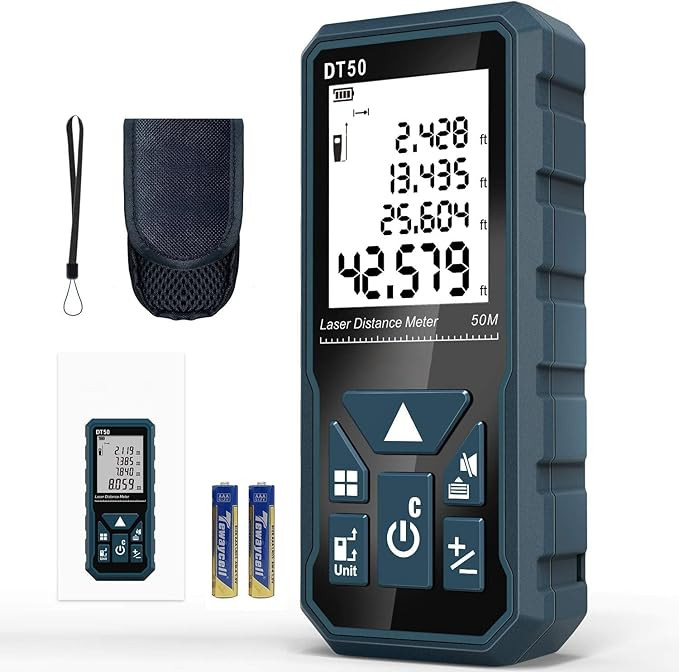 Laser Measure 165ft, Responsive Laser Distance Meter, High Accuracy Digital Measuring Tool, Elect... | Amazon (US)