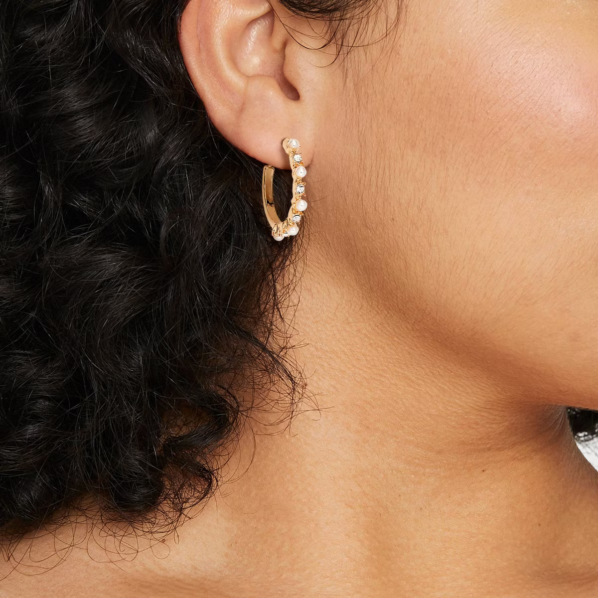 Pearl Hoop Earrings - A New Day™ Gold: Hypoallergenic Nickel-Free Statement Jewelry | Target