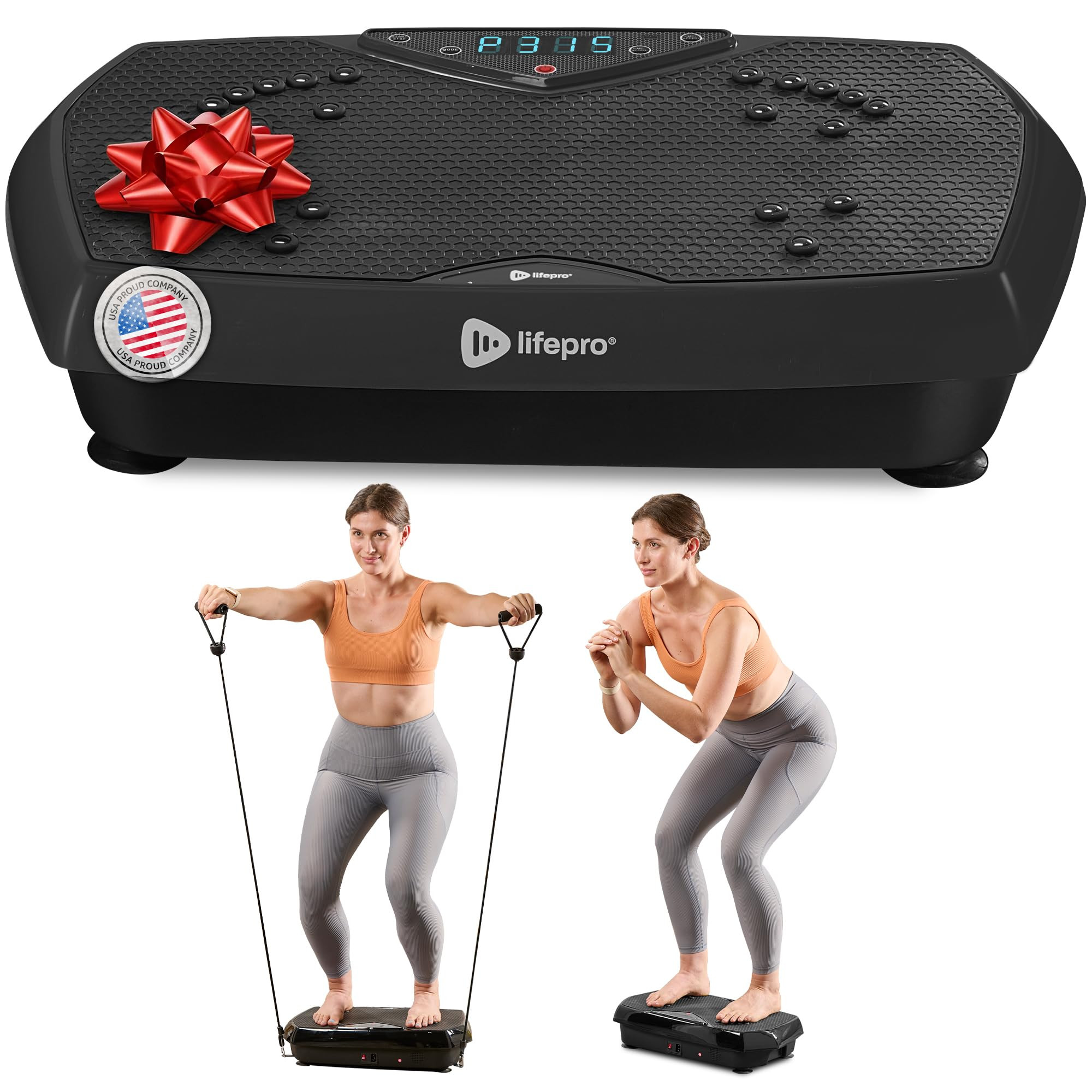 Lifepro Vibration Plate Exercise Machine with Magnetic Acupoints - Full Body Vibration Platform f... | Amazon (US)
