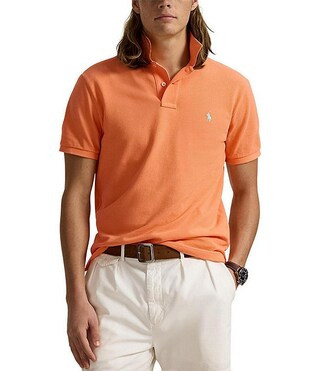 Classic Fit Solid Cotton Mesh Polo Shirt | Dillard's