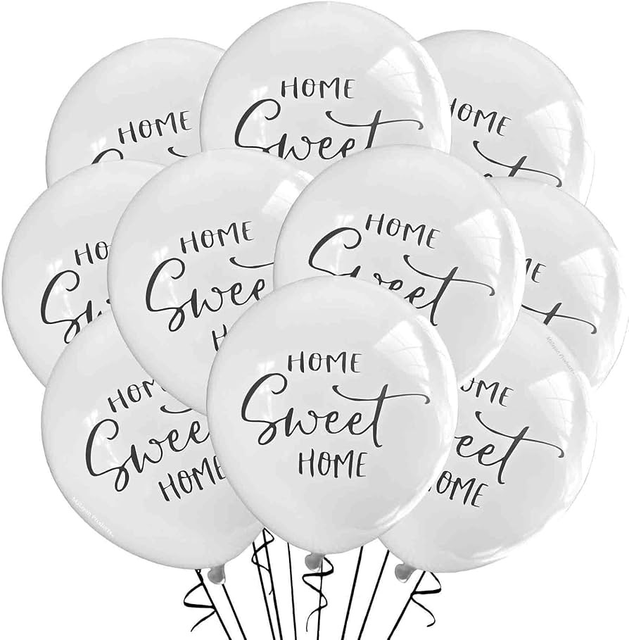 Home Sweet Home Balloons 12 Count Standard Size, Housewarming Party, Real estate Open House New H... | Amazon (US)