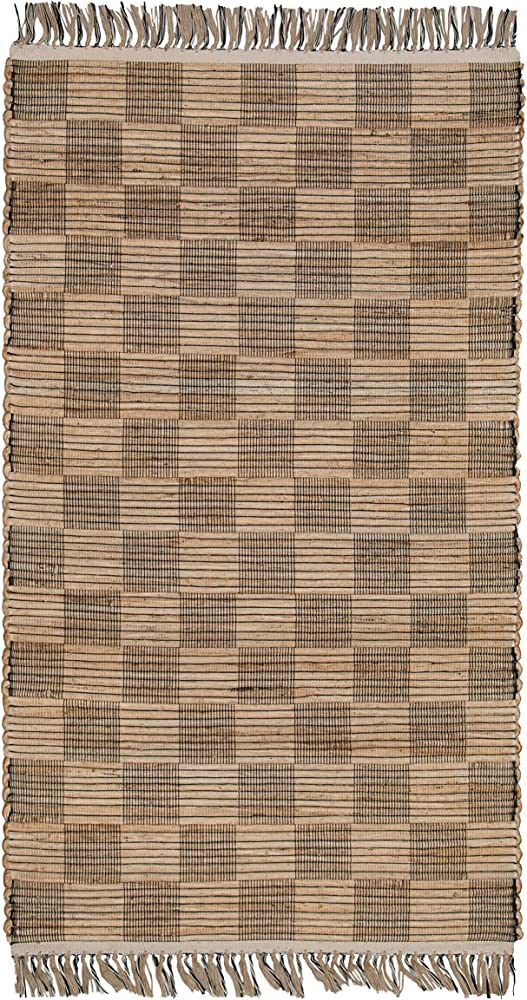 Amazon.com: Eco Crave 2x3 Ft Small Jute Natural Area Rug, 100% Hand Woven Rug for Indoor Front En... | Amazon (US)