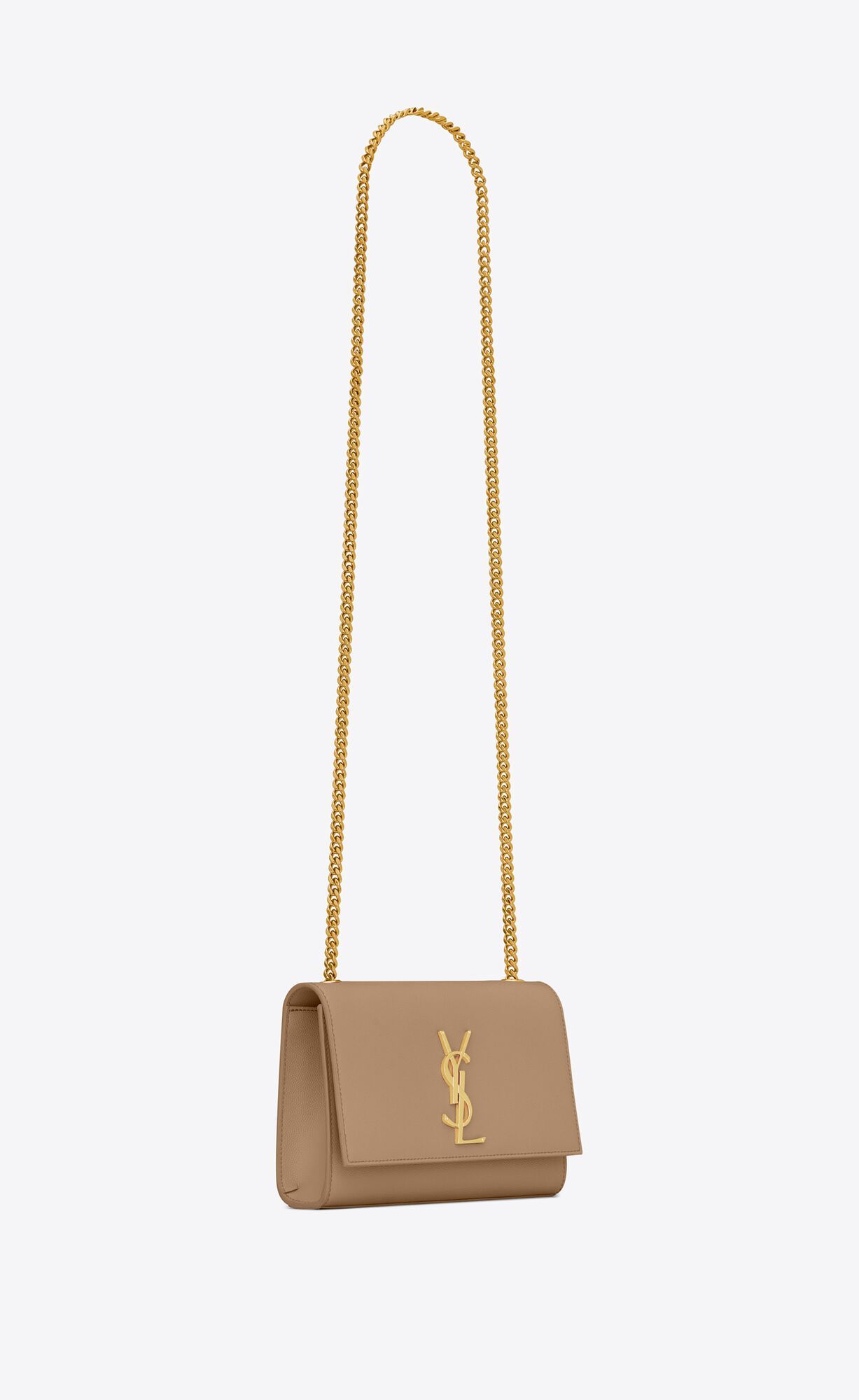 kate small chain bag in grain de poudre embossed leather | Saint Laurent Inc. (Global)
