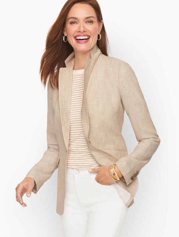 Casual Linen Blazer | Talbots