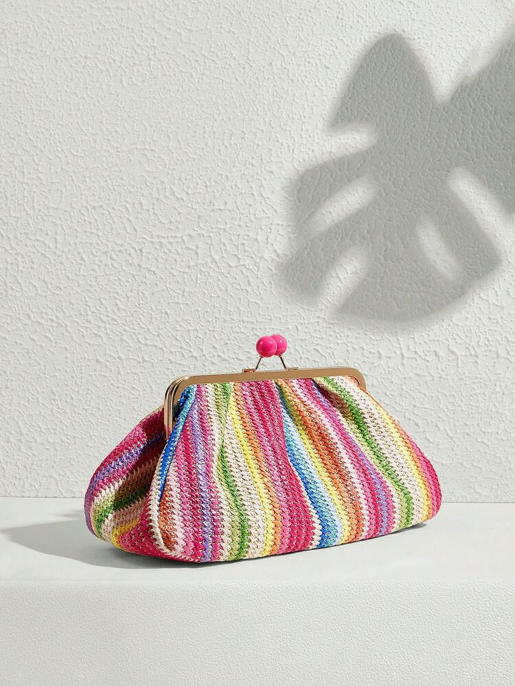 SHECARRY Ladies, Women Clutchs, Plush, Fashionable, Elegant, Simple, Personalized, Versatile, Cla... | SHEIN