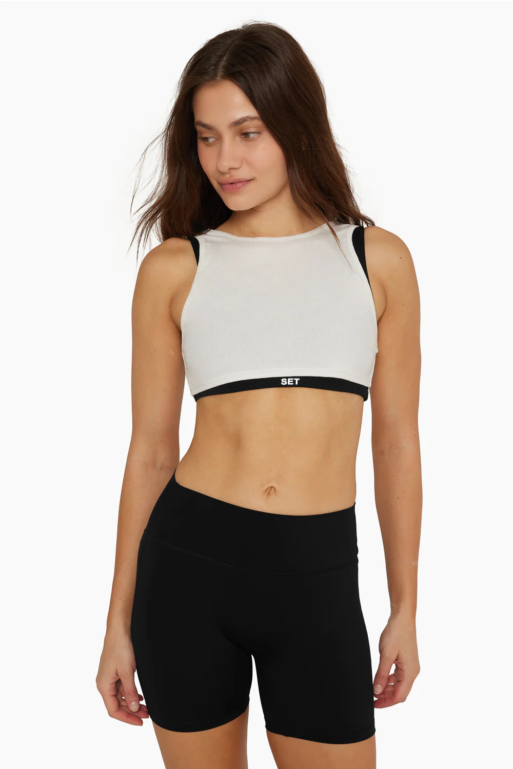 SPORTBODY® LAYERED TANK BRA - ONYX | SET Active