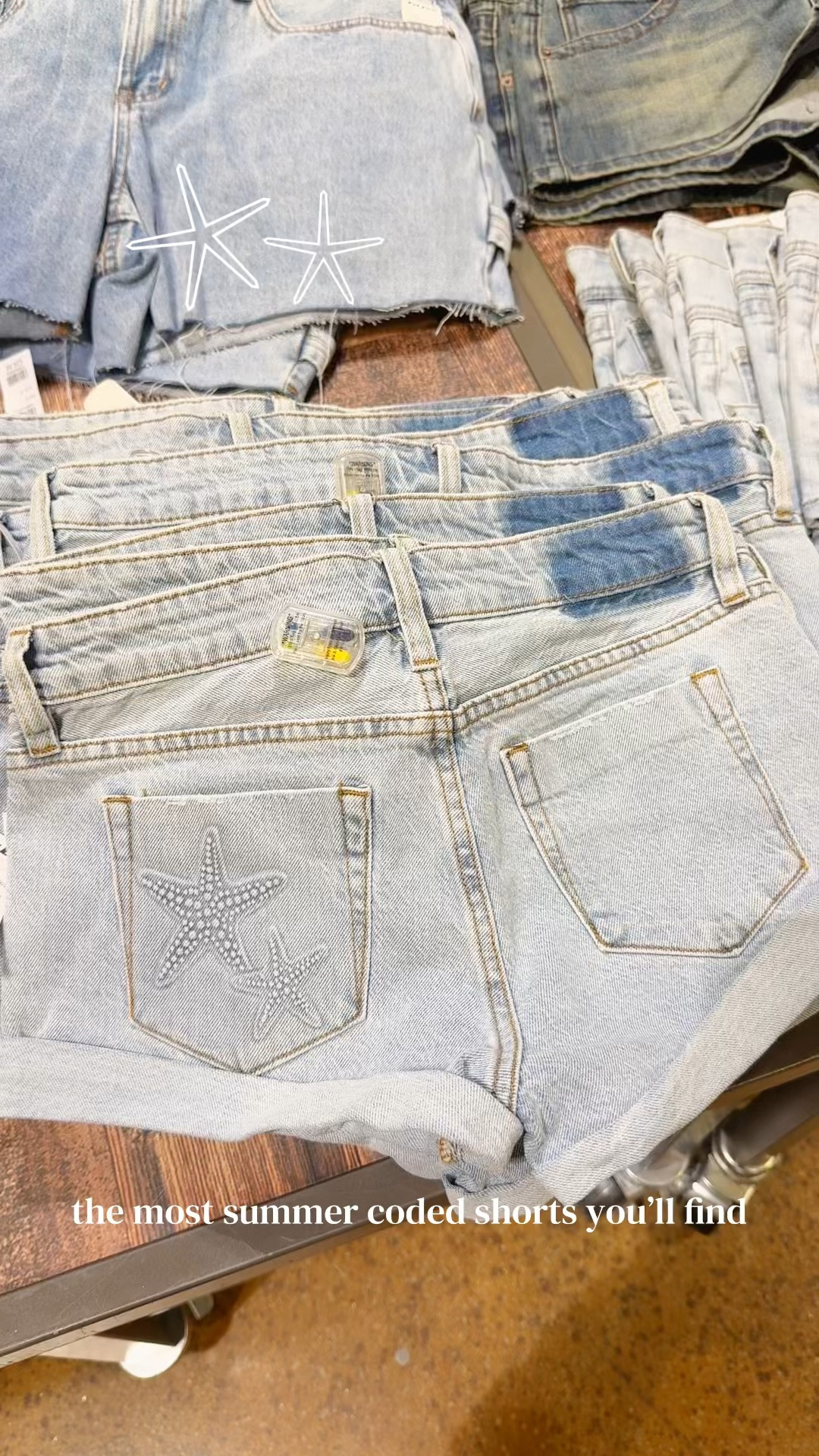 The most beachy low rise shorts 🌴🌊🌺 The RSQ low rise micro denim shorts from Tilly’s on TikTok Shop have the cutest embossed starfish pocket detail and they’re actually so flattering #tillys #RSQ #summeroutfits #microshorts #denim 

#LTKhaul #LTKootd #LTKspringtrends