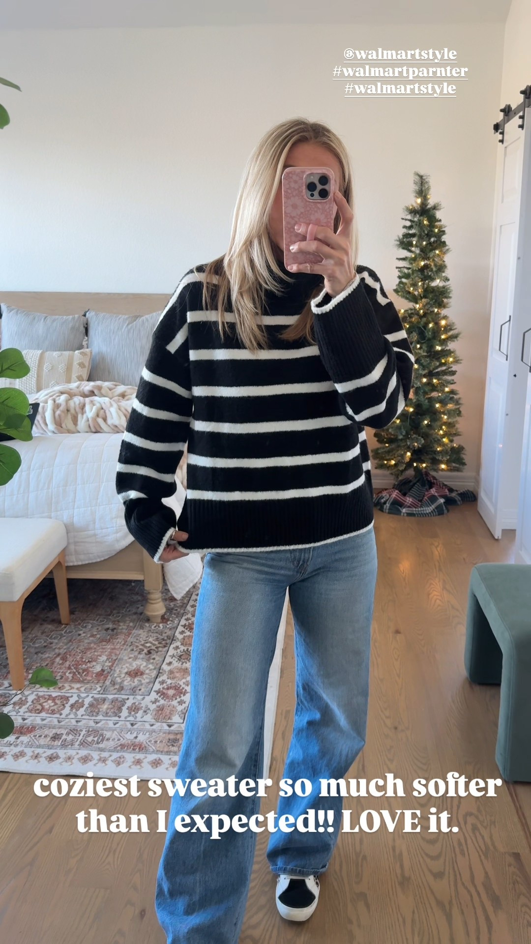 So impressed with this sweater!! Super soft and cozy. Wearing size medium. Lots of colors. 

@walmartstyle
#walmartparnter
#walmartstyle


#LTKGiftGuide #LTKHoliday #LTKootd