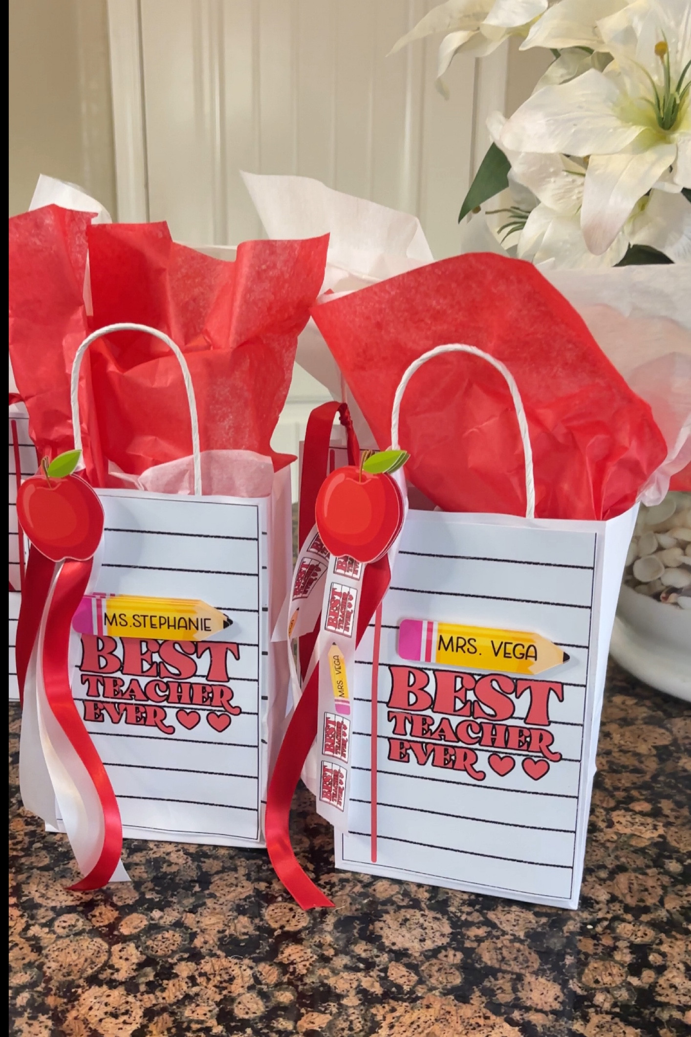 Thank your teachers in a special way with this Teacher Appreciation Gift.

🩷

Looking for a cute gift idea?  Turn a white  5 by 8 paper gift bag into a personalized gift bag!

  Add in some sweet treats, refreshing beverage, and watch your favorite teacher light up of the thoughtful gift!

#teacherappreciation #teacherappreciationweek #teachergifts #teachergift.       #LTKparties #LTKfamily

#LTKKids #LTKSeasonal #LTKGiftGuide