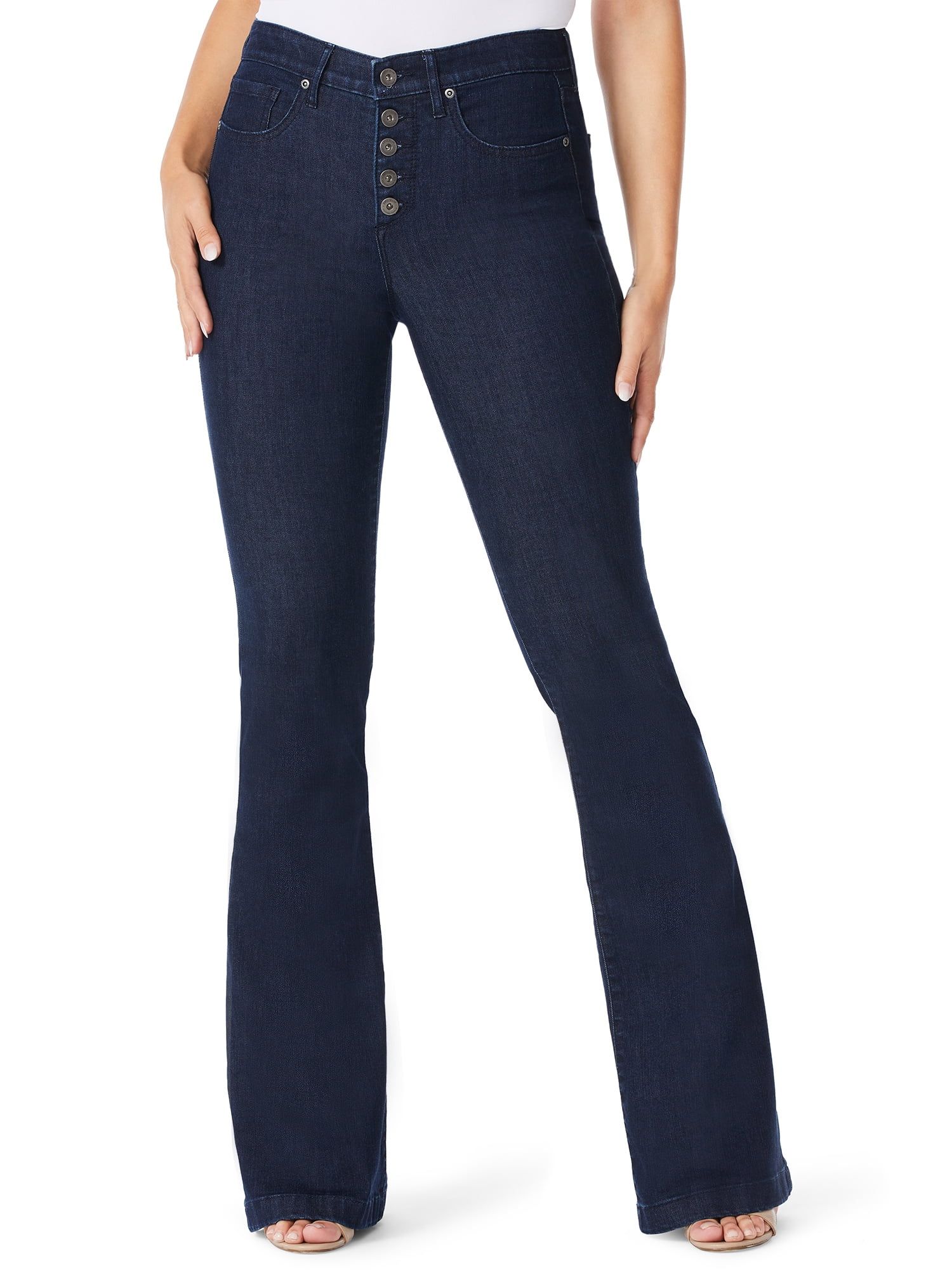 Sofia Jeans by Sofia Vergara Women's Melisa High-Rise Flare Jeans | Walmart (US)