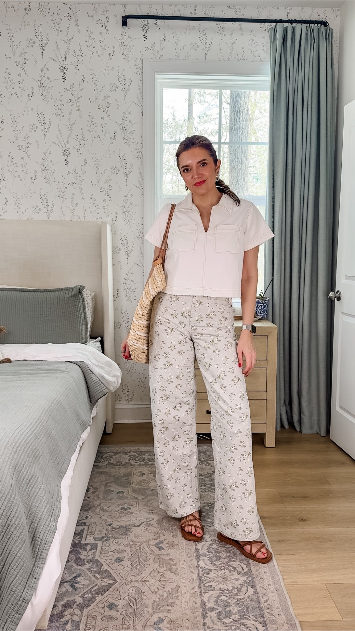 This entire spring outfit!! 🥰 A favorite so far this month. Floral print jeans and cream denim top. In a small top, size 2 jeans. I’m 5’7” currently on sale! 


#LTKSaleAlert #LTKTall #LTKOver40