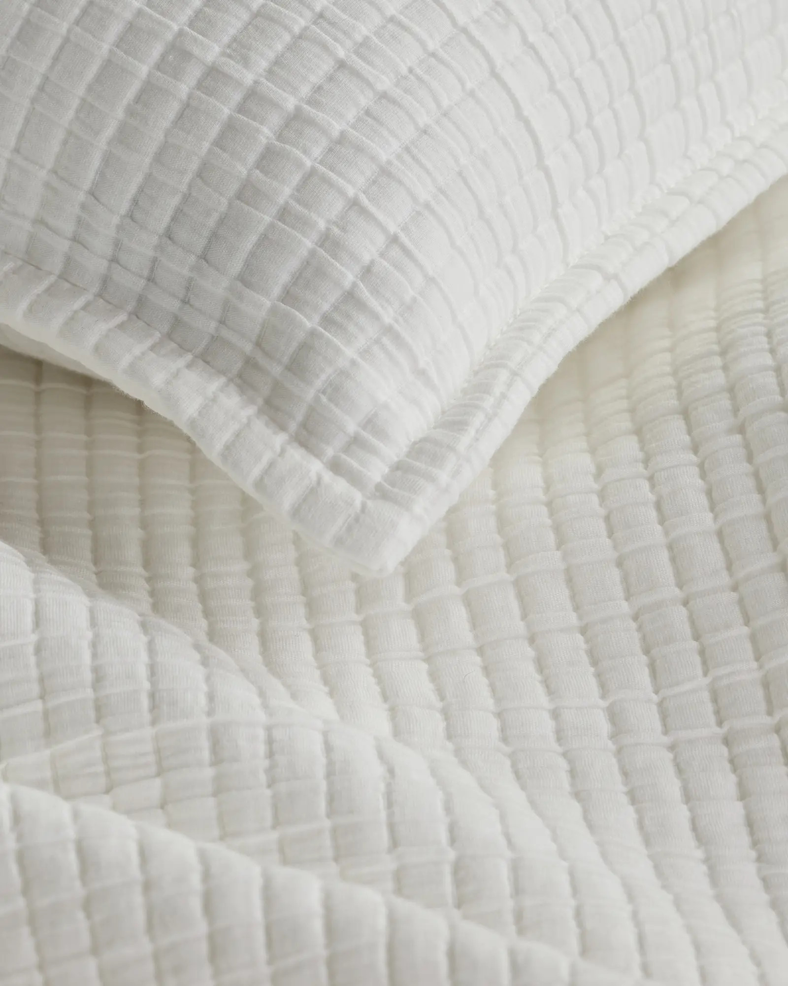 Organic Ribbed Cotton Coverlet Set | Quince