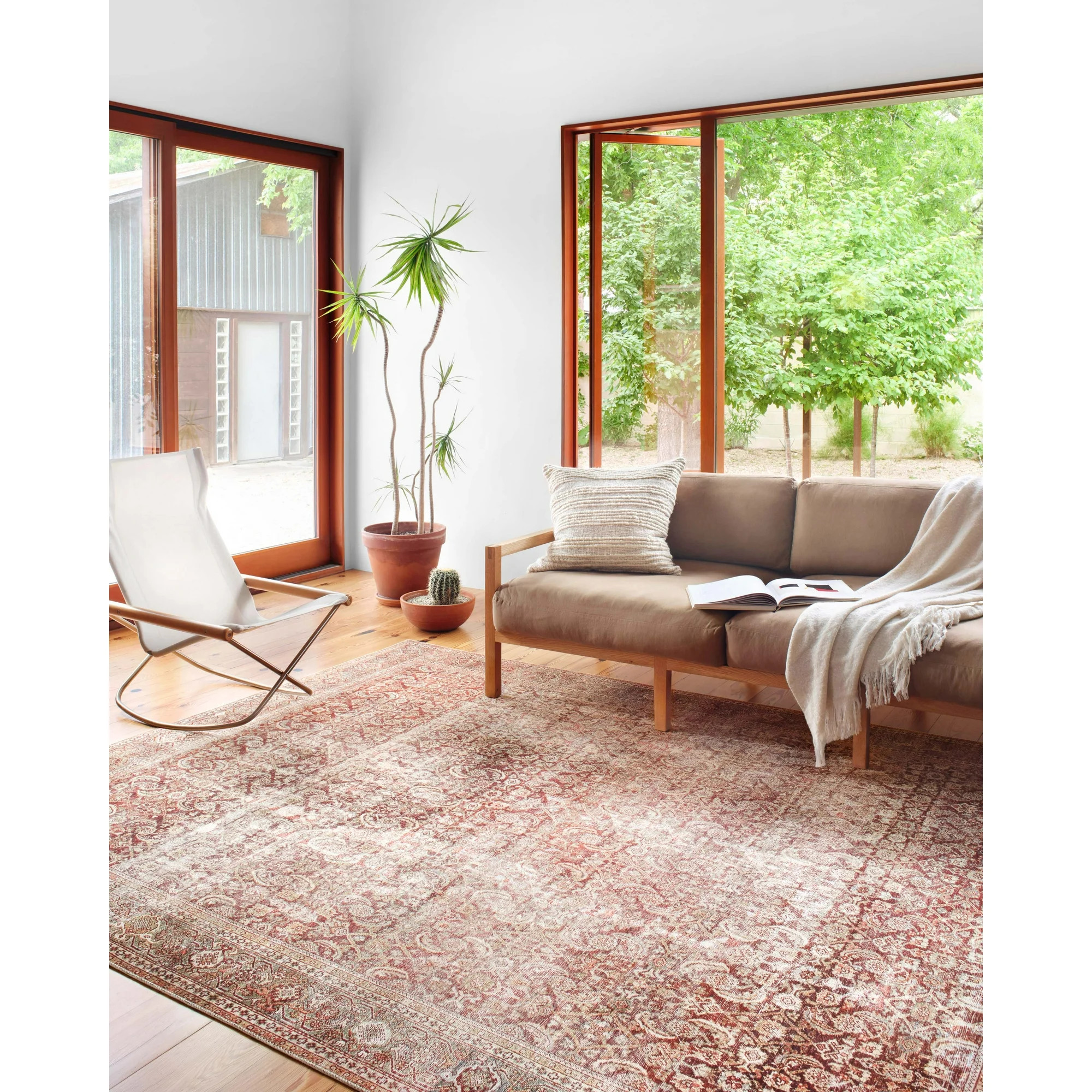 Loloi II Layla LAY-11 Printed Cinnamon / Sage Oriental Area Rug 7'-6" x 9'-6" | Walmart (US)
