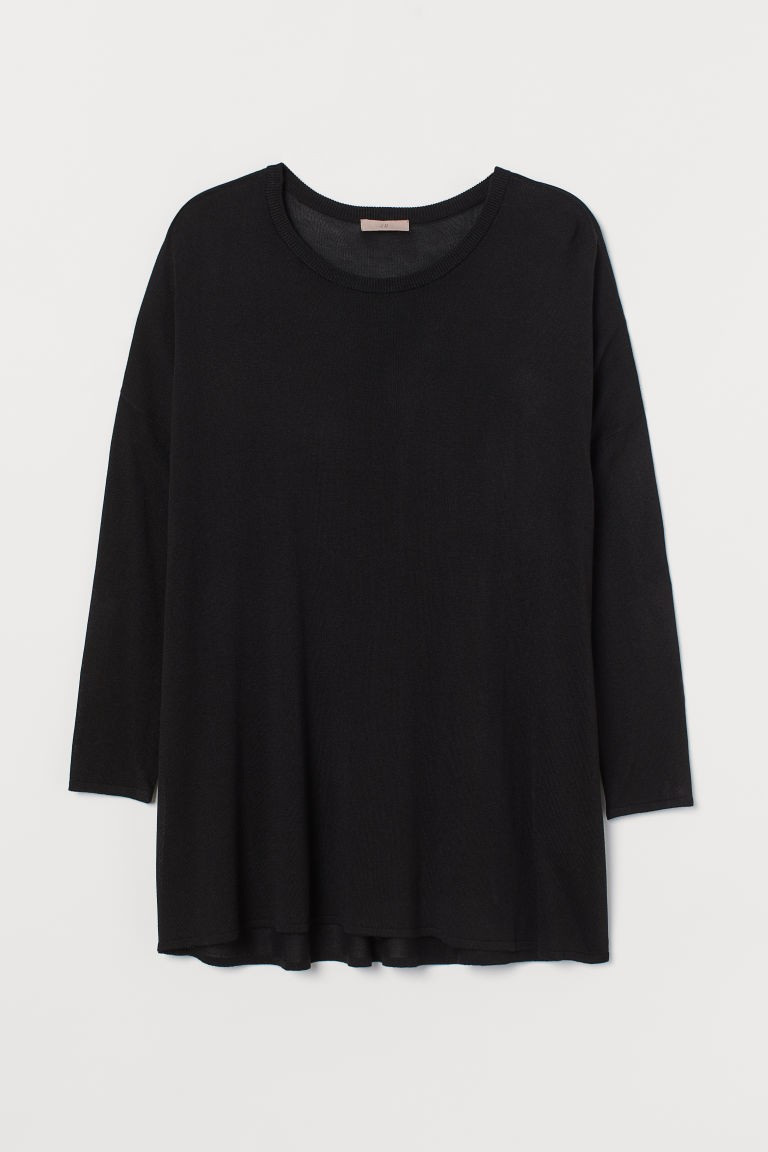 H & M - H & M+ Fine-knit Sweater - Black | H&M (US + CA)