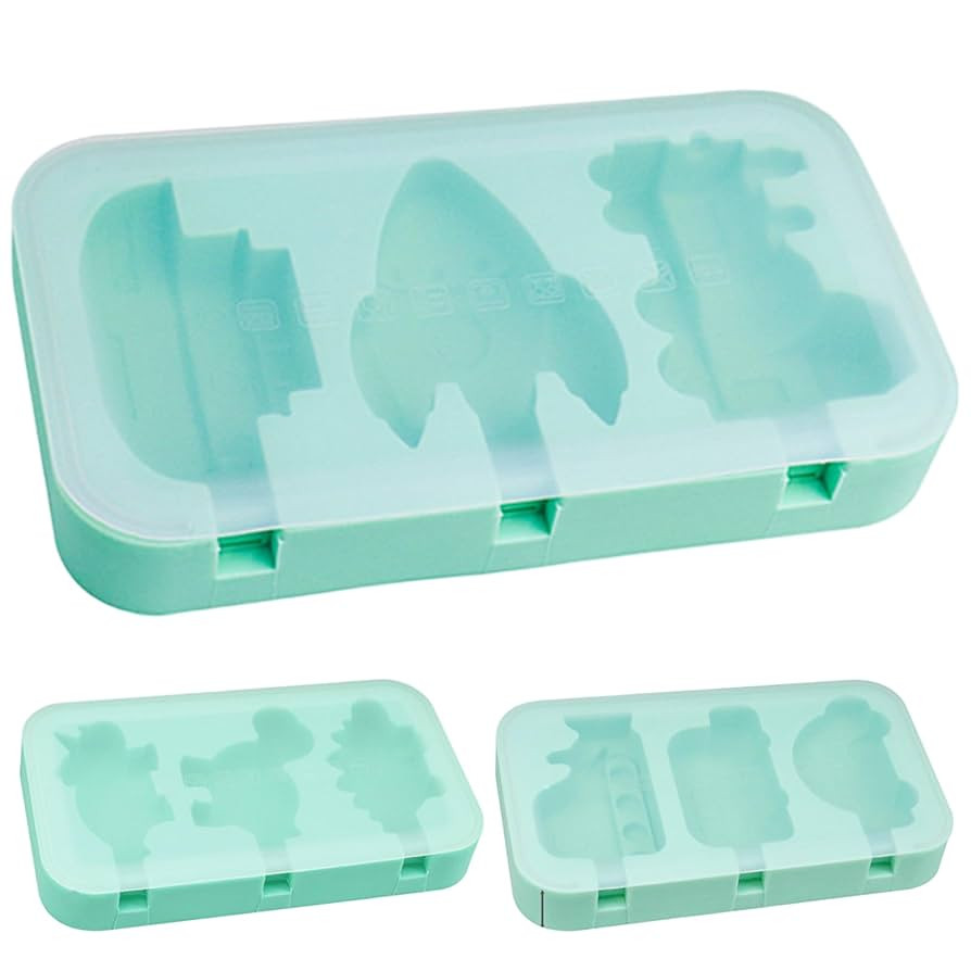 3PCS Silicone Popsicle Molds, Cute Dinosaur Car Shape Ice Cream Molds with Sticks, Reusable Popsi... | Amazon (CA)