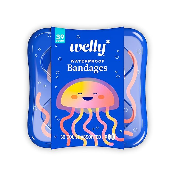 Welly Bandages - Waterproof | Adhesive Flexible Fabric Bravery Badges | Assorted Shapes for Minor... | Amazon (US)