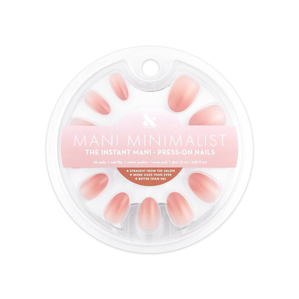 Olive & June Press-On Fake Nails - Blush Syrup Gradient - 42ct | Target