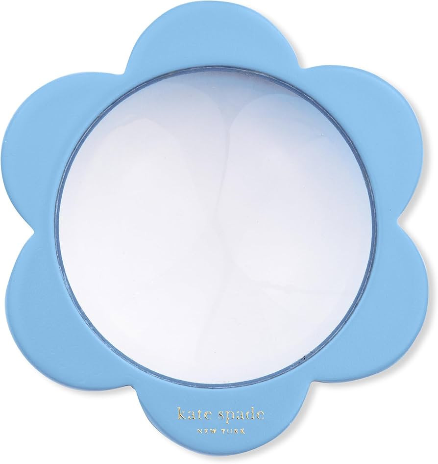 Kate Spade New York Handheld Blue Flower Shaped Decorative Magnifying Glass for Desktop Reading, ... | Amazon (US)