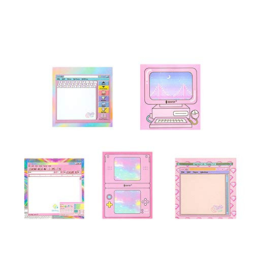 KOOBOOK 5Pcs Creative Computer Game Shape Memo Pad Planner Diary Notebook DIY School Office Supplies | Amazon (US)